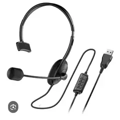 GENIUS - Audífono c micrófono HS-100U mono USB black