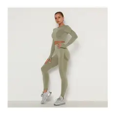 OEM - Set Leggins Top Manga Corta Efecto PUSH UP Dama Tipo Shein