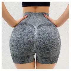 GENERICO - Short Fitness con Push Up y sin Costuras para Mujer Color Variado