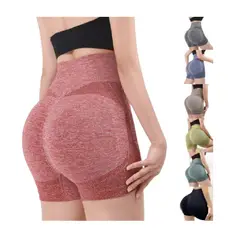 GENERICO - Short de Yoga Gimnasio con Push Up sin Costuras Color Variado