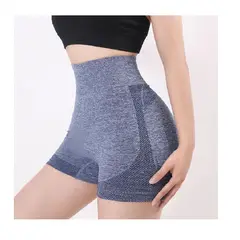 GENERICO - Short Deportivo de Cintura Alta Mallas Push Up para Gimnasio