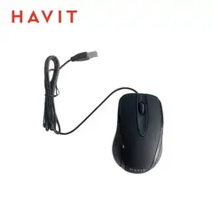 HAVIT - Mouse Alámbrico HV-MS753 Sensor Óptico con conector USB - BK