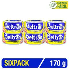BELTRAN - Filete De Caballa Beltrán En Ac. Vegetal 170 Gr Caja X 6 U.