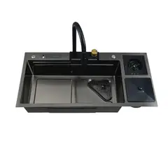 GENERICO - LAVADERO DE ACERO 1 POZA 94 X 45  BLACK R-INOX