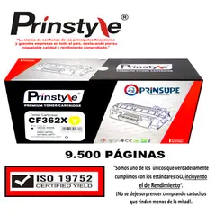 PRINSTYLE - TONER 508A 9.500 PÁG 508X CF362X - YELLOW . ISO 19752
