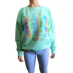 GENERICO - Polera Mujer Escudo Nacional - Verde agua