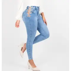 BENCUS JEANS - Pantalón Jeans Cadenas Mujer