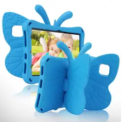 GENERICO - Funda para Tablets Tab 10 de Goma Mariposa Celeste