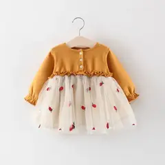 GENERICO - Vestido de Niña Bebe Fresa