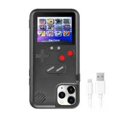 GENERICO - Case Carcasa con 36 Juegos Retro para Iphone 12 PRO MAX Negro