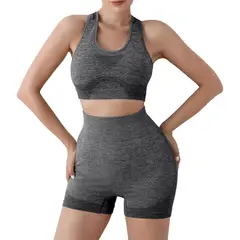 INSPIRA MARKET - Short levanta Gluteos y Top Conjunto de Yoga y Gimnasio