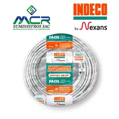 INDECO - CABLE NH-90 LIBRE HALOGENO 2.5 mm2 BLANCO ROLLO DE 100m