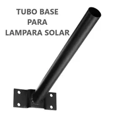 GENERICO - Brazo Metalico Tubo De Fijaciòn Lampara Reflector Solar Soporte Farolas Solares