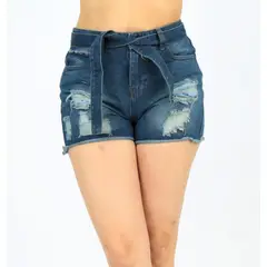 BENCUS JEANS - Short Lazo Rasgado Jean Mujer