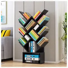 VENTITAS HOME - Librero Árbol Kleo Negro