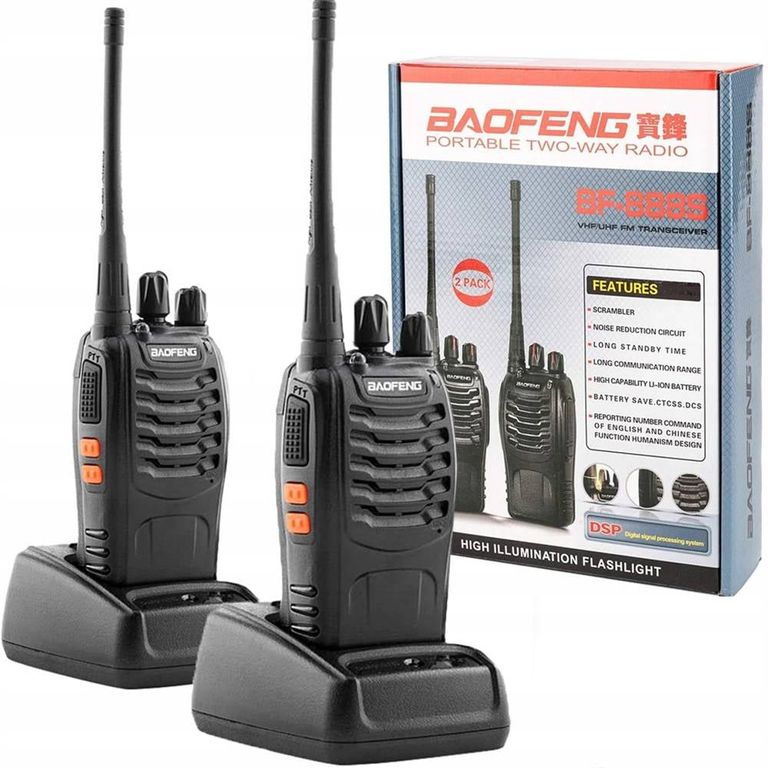 Kit de radios Walkie Talkie BF888S Original