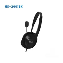 IBLUE - Audífono Alámbrico HS-2001BK con Micrófono estéreo flexible - BK
