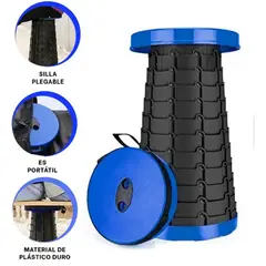 GENERICO - Taburete Banco Plegable Portátil Navidad - Azul