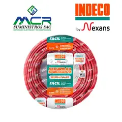 INDECO - CABLE NH-90 LIBRE HALOGENO 6mm2 ROJO ROLLO DE 100m