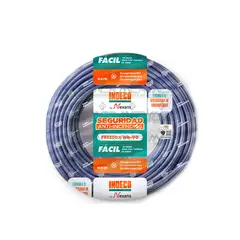 INDECO - CABLE NH-90 LIBRE HALOGENO 6mm2 AZUL ROLLO DE 100m