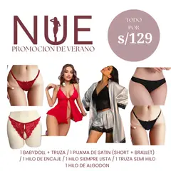 GENERICO - PACK 8 PRENDAS, PIJAMA / BABYDOLL Y TRUZAS TALLAS S M L