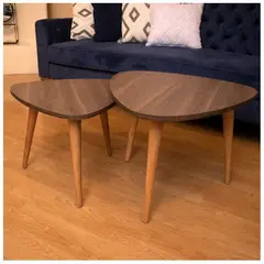 GENERICO - Mesa de centro estilo nido nogal