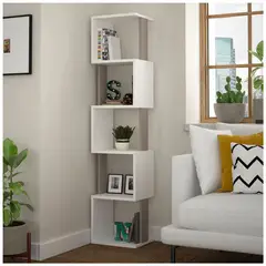 VENTITAS HOME - Librero Vanio Taupe y Blanco