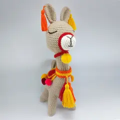 GENERICO - Llama amigurumi peru 29cm peluche adorno