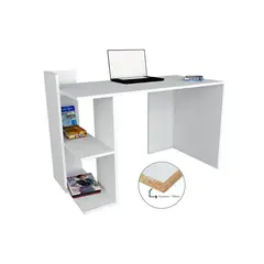 BARAKA HOME - Escritorio con Estante Niutao - Blanco