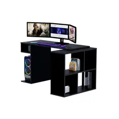 BARAKA HOME - Escritorio Gamer Savave - Negro