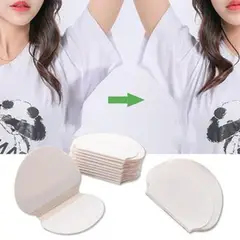 GENERICO - Almohadillas desechables para el sudor de axilas - Blanco - 30