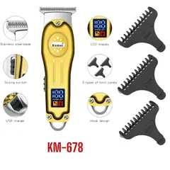 OEM - KEMEI Maquina Cortapelo Patillera Trimmer KM-678 Recargable