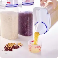 ELMEJORPRECIO - Contenedor Hermético De Arroz Menestras Cereales De 2 K