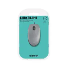 LOGITECH - Mouse M110 Silent Optico Usb Silver
