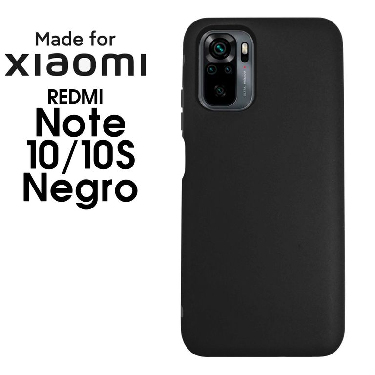Silicone Case Para Redmi Note 1010S Negro