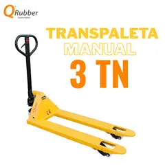 QRUBBER - Transpaleta manual carga 3 toneladas