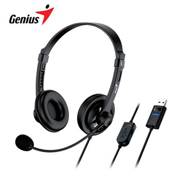 AUDIFONO CMICROF HS-230U USB BLACK CONTROL DE VOLUMEN