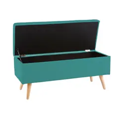 HOME PREMIUM - Banqueta Baul Tinny Turquesa