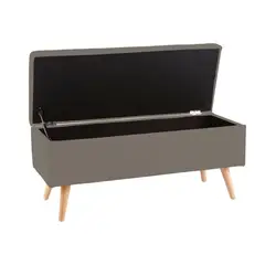 HOME PREMIUM - Banqueta Baul Tinny Gris