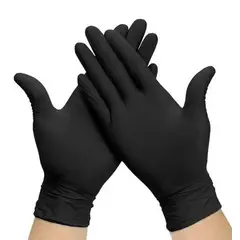 GENERICO - Guantes de Nitrilo Negro Talla S x 100 unidades