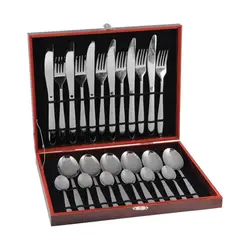 FACUSA - Cubiertos Mesa X 24 Mod.500 Estuche/Marrón -