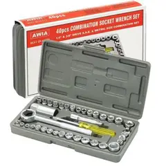 AIWA - Kit de Herramientas 40 Piezas - Set de dados miltiuso
