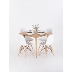HOME PREMIUM - Juego de Comedor 4 Sillas Arsenio