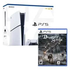SONY - Consola Ps5 Slim Con Lector De Discos + Demons Souls