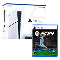 SONY - Consola Playstation 5 Slim Con Lector De Discos + Ea Sports Fc 24