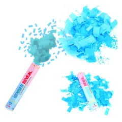 GENERICO - Confetti y polvo revelación color CELESTE 30cm / 1 und
