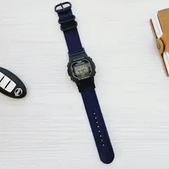 GENERICO - Correa Nylon Repuesto para CASIO G-SHOCK DW-5600 - Azul