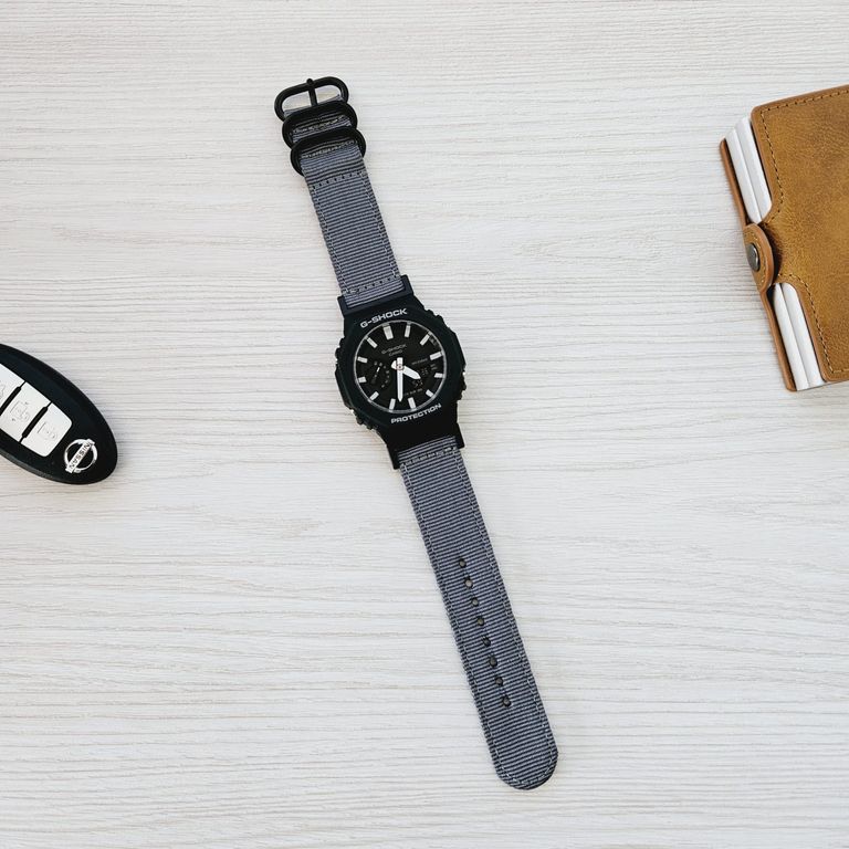 Correa Nylon Repuesto para CASIO G-SHOCK GA-2100 - Gris