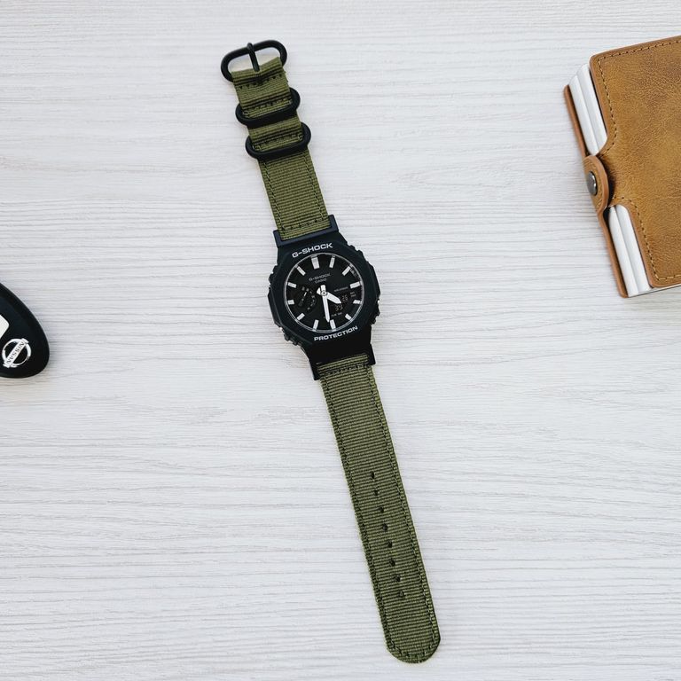 Correa Nylon Repuesto para CASIO G-SHOCK GA-2100 - Verde