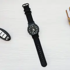 GENERICO - Correa Nylon Repuesto para CASIO G-SHOCK GA-2100 - Negro